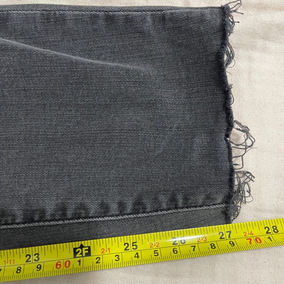 Madewell Jeans Size 27 Ash Black Curvy High Rise Skinny Distressed Denim Bottoms - Picture 13 of 13